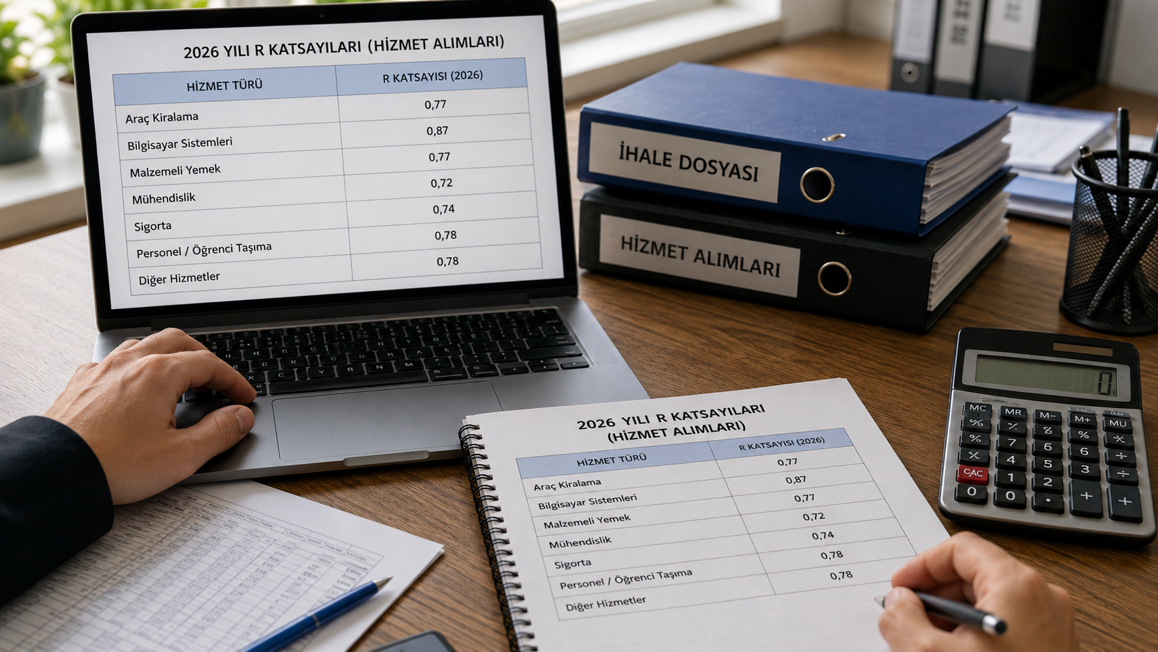 2026 Yılı R Katsayıları ve Hizmet Türlerine Göre Güncel Liste